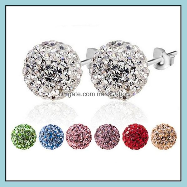 stud earrings jewelry fashion korean beads 7 colors ladies crystal rhinestones ball for women luxury in bk drop delivery 2021 e1snf, Golden;silver
stud earrings jewelry fashion korean beads 7 colors ladies crystal rhinestones ball for women luxury in bk drop delivery 2021 e1snf, Golden;silver