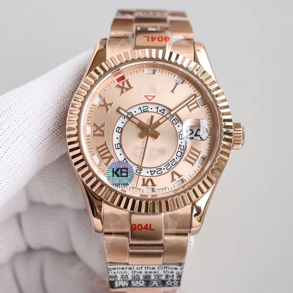 sky men's watch 42mm 9001 automatic mechanical movement scale 12 small window red dot adjustable sapphire mirror date month calendar du, Slivery;brown
sky men's watch 42mm 9001 automatic mechanical movement scale 12 small window red dot adjustable sapphire mirror date month calendar du, Slivery;brown