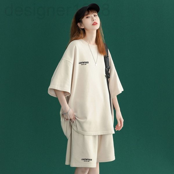 two piece dress designer casual chic sportswear women's summer design loose hong kong style short sleeve t-shirt wide leg shorts two pi, White
two piece dress designer casual chic sportswear women's summer design loose hong kong style short sleeve t-shirt wide leg shorts two pi, White
