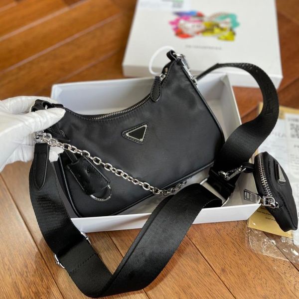 2 pes designer shoulder bags women cross body double strap nylon fashion girls underarm handbag classic triangle hobo
2 pes designer shoulder bags women cross body double strap nylon fashion girls underarm handbag classic triangle hobo