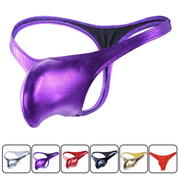 men gay thong stripe cotton underwear shorts bare buttocks patent leather underpants pouch g string majtki men 220719, Black;brown
men gay thong stripe cotton underwear shorts bare buttocks patent leather underpants pouch g string majtki men 220719, Black;brown
