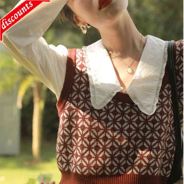 factory outlet french style camisole overlapped red knitted sweater vest short women's spring and autumn summer female shirt, White
factory outlet french style camisole overlapped red knitted sweater vest short women's spring and autumn summer female shirt, White