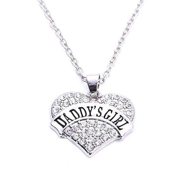 quality high rhodium plated zinc studded with sparkling crystals daddy's girl heart pendant wheat link chain neckl208g, Silver
quality high rhodium plated zinc studded with sparkling crystals daddy's girl heart pendant wheat link chain neckl208g, Silver