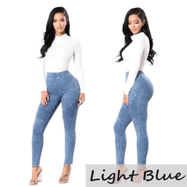 women skinny 2018 jeans fashional push up high waist pants ladies casual slim fit long pants female trousers, Blue
women skinny 2018 jeans fashional push up high waist pants ladies casual slim fit long pants female trousers, Blue