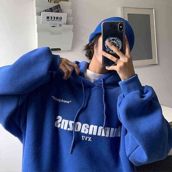 100% cotton klein blue fleece hoodies men retro autumn and winter loose casual trend couples sweatshirt japanese streetwear t220726, Black
100% cotton klein blue fleece hoodies men retro autumn and winter loose casual trend couples sweatshirt japanese streetwear t220726, Black