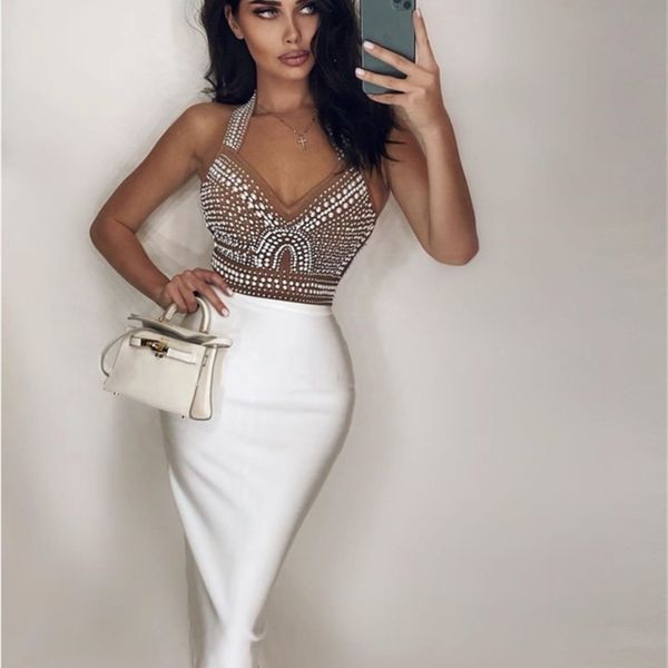 high street white black off shoulder sleeveless beading shining knee length bandage dress celebrity party 220608, Black;gray
high street white black off shoulder sleeveless beading shining knee length bandage dress celebrity party 220608, Black;gray