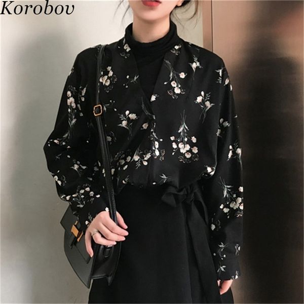 korobov auttum new flower print korean blusas vintage elegant female blouse v-neck long sleeve casual mujer shirts 76356 210412, White
korobov auttum new flower print korean blusas vintage elegant female blouse v-neck long sleeve casual mujer shirts 76356 210412, White
