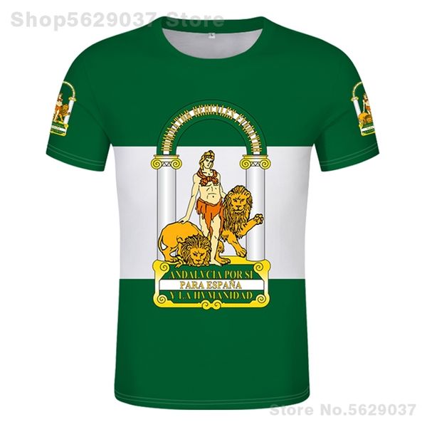 andalusia shirt custom made name number sevilla t-shirt print flag word malaga cadiz granada huelva almeria spain clothing 220702, White;black
andalusia shirt custom made name number sevilla t-shirt print flag word malaga cadiz granada huelva almeria spain clothing 220702, White;black