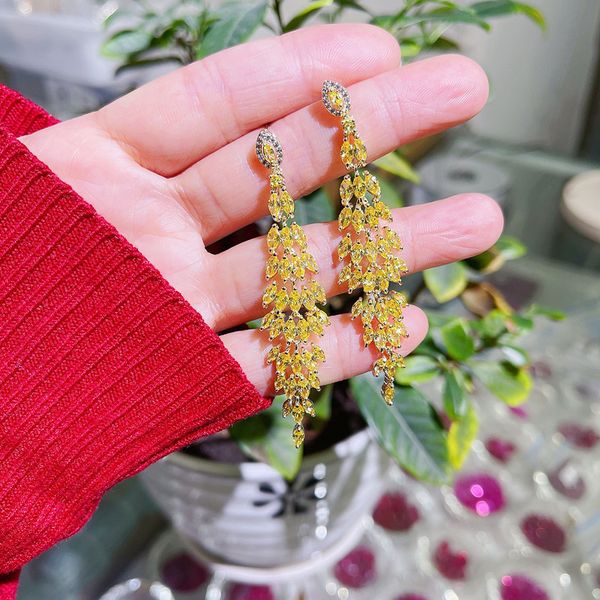 earrings heavy industry golden zirconium dangle & chandelier inlaid earrings korean luxury inlay designer jewelry women couple wedding, Silver
earrings heavy industry golden zirconium dangle & chandelier inlaid earrings korean luxury inlay designer jewelry women couple wedding, Silver