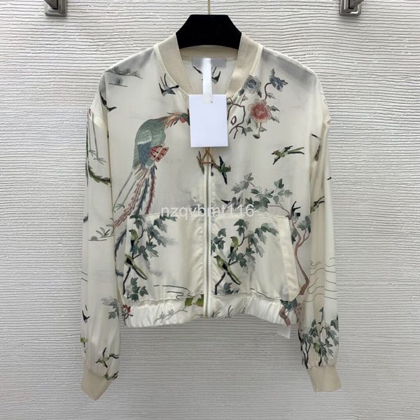 women's jackets autumn and winter 100% silk ink painting hundred birds phoenix pattern printed st collar jacket baseball jacket, Black;brown
women's jackets autumn and winter 100% silk ink painting hundred birds phoenix pattern printed st collar jacket baseball jacket, Black;brown