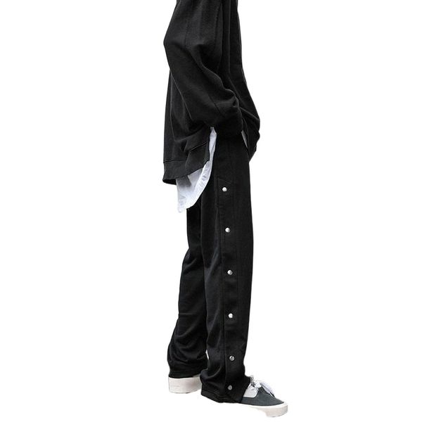 men's pants mens clothing streetwear simple sports side button split straight loose casual stacked sweatpants men1 09k3#, Black
men's pants mens clothing streetwear simple sports side button split straight loose casual stacked sweatpants men1 09k3#, Black