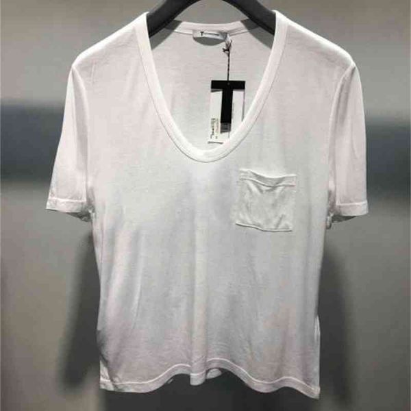 women's t-shirt dang family summer star same style modal cotton solid t-shirt women's clean version pocket round neck versatile fa, White
women's t-shirt dang family summer star same style modal cotton solid t-shirt women's clean version pocket round neck versatile fa, White