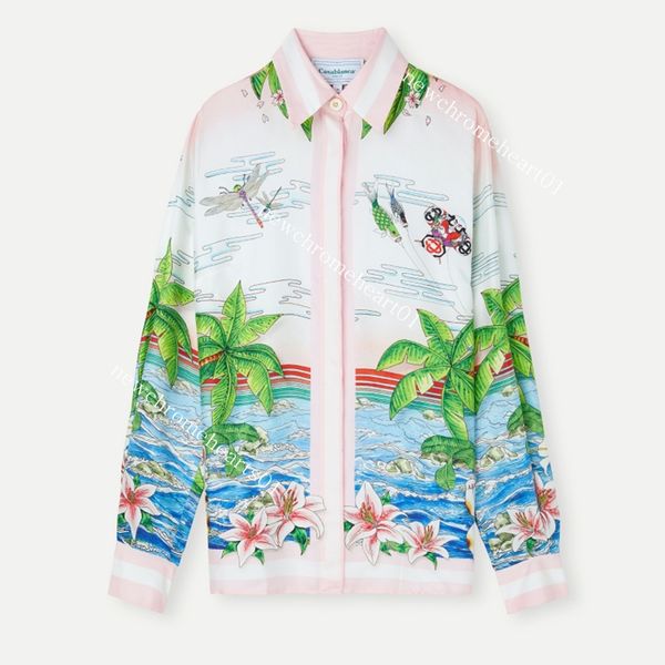 casablanc new hawaiian plants printed shirt casual silk blouse women designer summer shirts men luxurys outwear, White;black
casablanc new hawaiian plants printed shirt casual silk blouse women designer summer shirts men luxurys outwear, White;black