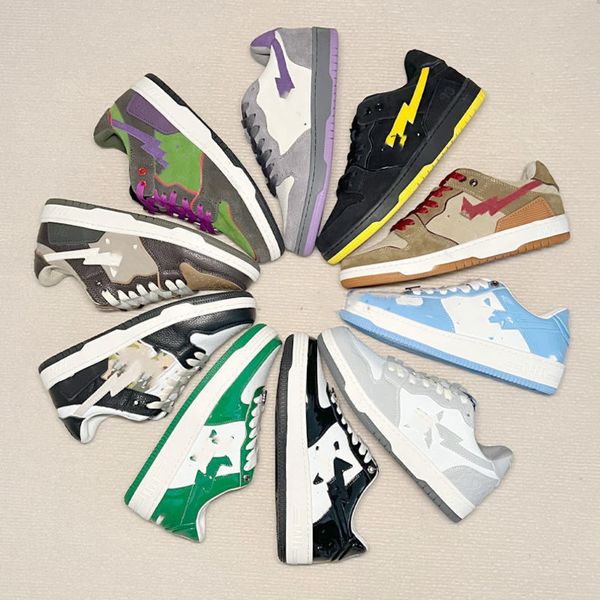 designer bapesta bapestas luxury casual shoes low sk8 fall camo running shoes combo red stars mens womens platform sneaker jogging trainers, Black
designer bapesta bapestas luxury casual shoes low sk8 fall camo running shoes combo red stars mens womens platform sneaker jogging trainers, Black