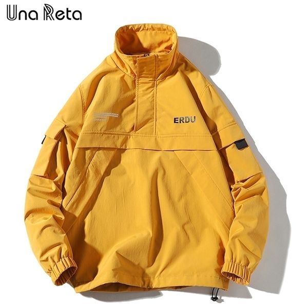 una reta jackets men hip hop brand tracksuit coat fashion casual streetwear man solid plus size men jacket 201218, Black;brown
una reta jackets men hip hop brand tracksuit coat fashion casual streetwear man solid plus size men jacket 201218, Black;brown