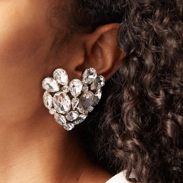 clip-on & screw back stonefans luxury heart rhinestone clip on earrings no piercing women vintage large crystal fashion jewelry gift, Silver
clip-on & screw back stonefans luxury heart rhinestone clip on earrings no piercing women vintage large crystal fashion jewelry gift, Silver