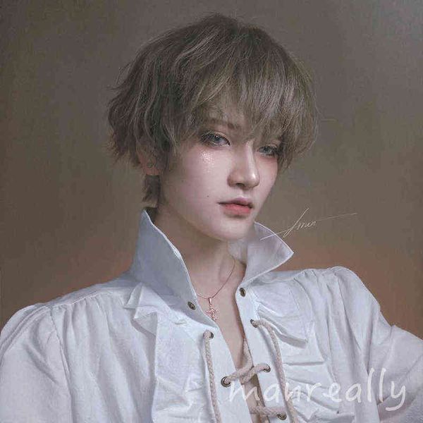 short straight brown wig boy synthetic hair with bangs for men male cosplay halloween anime costume heat resistant 220622, Black
short straight brown wig boy synthetic hair with bangs for men male cosplay halloween anime costume heat resistant 220622, Black
