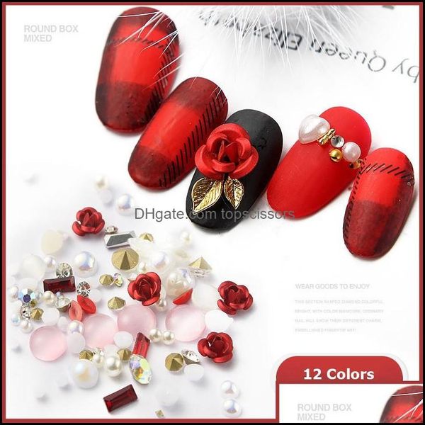 nail art decorations salon health beauty new 3d rose flower diy design shining diamond pearl supplies 12 colors drop delivery 2021 ngjak, Silver;gold
nail art decorations salon health beauty new 3d rose flower diy design shining diamond pearl supplies 12 colors drop delivery 2021 ngjak, Silver;gold