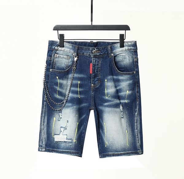 summer mens short jeans embroidery ripped fashion casual hip hop streetwear men denim shorts pants, Blue
summer mens short jeans embroidery ripped fashion casual hip hop streetwear men denim shorts pants, Blue