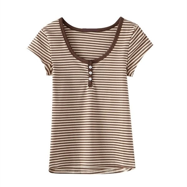 puwd sweet girls striped soft cotton t-shirt summer fashion ladies slim o neck streetwear tees vintage women chic 220402, White
puwd sweet girls striped soft cotton t-shirt summer fashion ladies slim o neck streetwear tees vintage women chic 220402, White