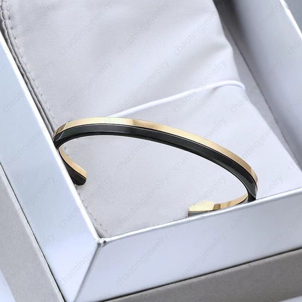 designer open bangle c double color black gold k fashion bracelets mens womens high-end hard body bracelet
designer open bangle c double color black gold k fashion bracelets mens womens high-end hard body bracelet