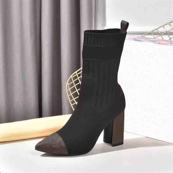 spring autumn knitted elastic boots show style letter thick heels woman shoes high heel boot fashion socks lady w183r, Black
spring autumn knitted elastic boots show style letter thick heels woman shoes high heel boot fashion socks lady w183r, Black