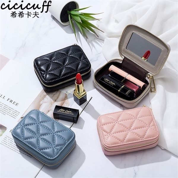 genuine leather ladies lipstick bag edc earphone organizer coin wallet excellent mini makeup case mirror pocket 220621
genuine leather ladies lipstick bag edc earphone organizer coin wallet excellent mini makeup case mirror pocket 220621