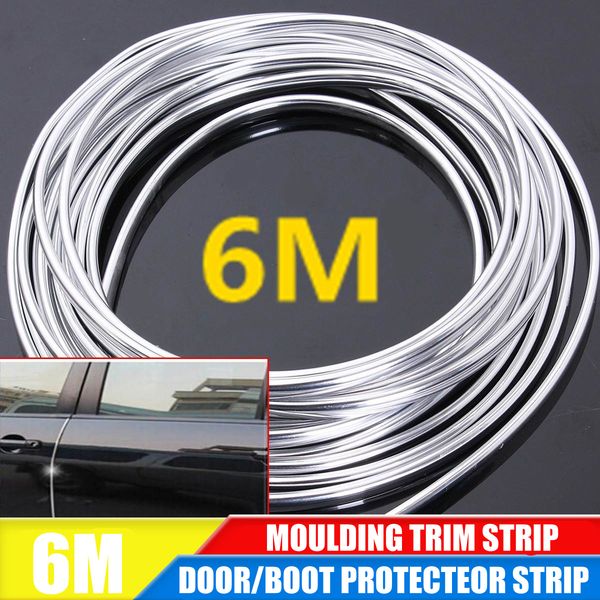 6m car door chrome moulding trim strip edge scratch guard protector cover strip roll
6m car door chrome moulding trim strip edge scratch guard protector cover strip roll