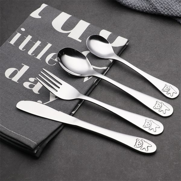 baby teaspoon spoon food feeding fork knife utensils set stainless steel kids learning eating habit children tableware 220805
baby teaspoon spoon food feeding fork knife utensils set stainless steel kids learning eating habit children tableware 220805