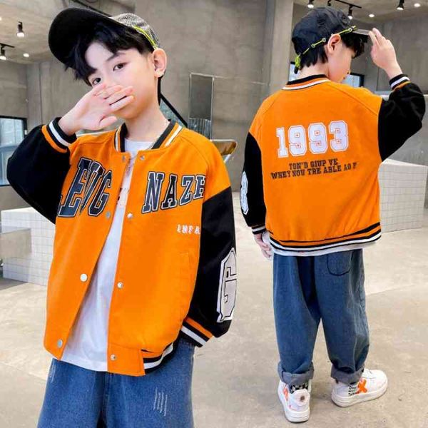 boys' baseball jacket 2022 spring new letter color matching single breasted fashion casual handsome boys' jacket, Black;brown
boys' baseball jacket 2022 spring new letter color matching single breasted fashion casual handsome boys' jacket, Black;brown