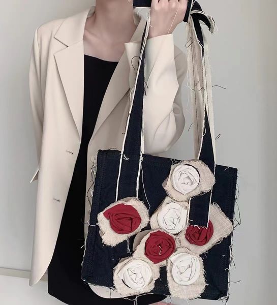 fashion simple trendy denim bag texture hong kong style rose flower bag 2021 new shouldebag
fashion simple trendy denim bag texture hong kong style rose flower bag 2021 new shouldebag