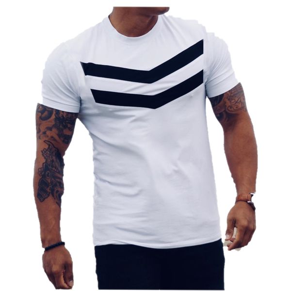 men tee t-shirts cotton short sleeves black undershirt male solid stripe mens tee summer clothing, White;black
men tee t-shirts cotton short sleeves black undershirt male solid stripe mens tee summer clothing, White;black