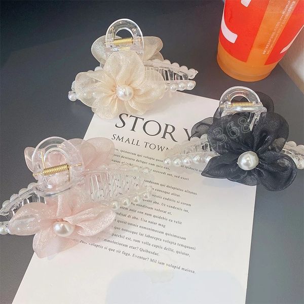 south korea pearl flower hair clip large size clamps women hair accessories fashion back of the head headwear, Slivery;white
south korea pearl flower hair clip large size clamps women hair accessories fashion back of the head headwear, Slivery;white