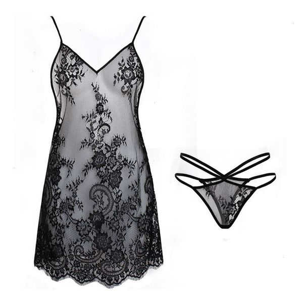summer dress for sleepwear night women lace backless ladies nightgown see through lingerie nightwear, Black;red
summer dress for sleepwear night women lace backless ladies nightgown see through lingerie nightwear, Black;red