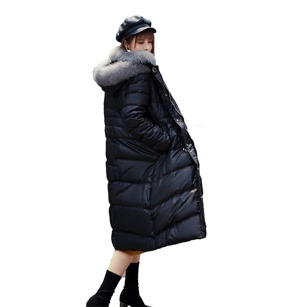 winter fur collar white duck down jacket long section tie waist coat white black green y201026
winter fur collar white duck down jacket long section tie waist coat white black green y201026