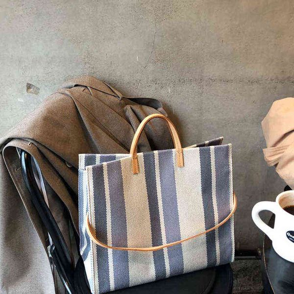 korean work canvas tote for women striped casual shopper ladies handbags weekend large capacity female shoulder bag shopping new 220509
korean work canvas tote for women striped casual shopper ladies handbags weekend large capacity female shoulder bag shopping new 220509