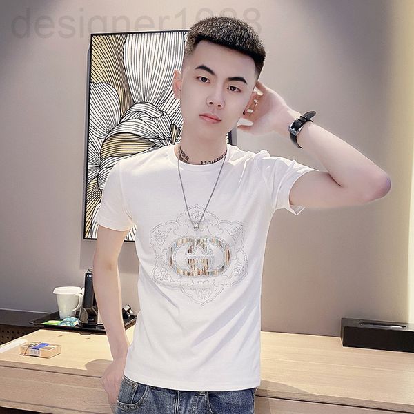 men's t-shirts designer short sleeve men's summer thin drill half t-shirt fashion trend round neck slim fit net red spirit guy l11, White;black
men's t-shirts designer short sleeve men's summer thin drill half t-shirt fashion trend round neck slim fit net red spirit guy l11, White;black