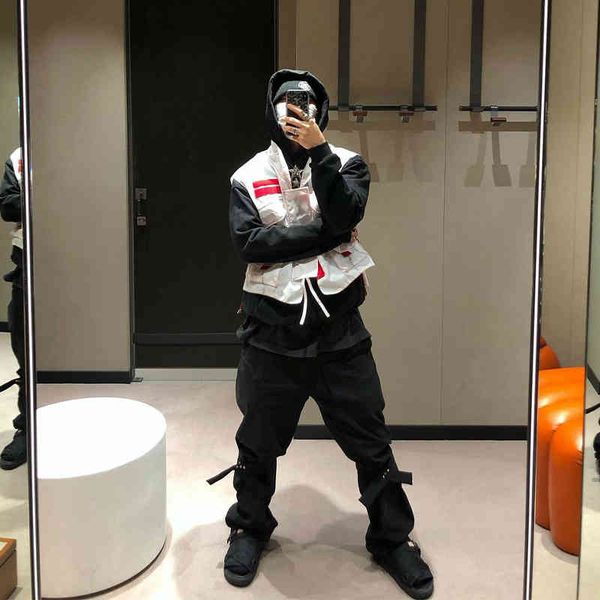 american street hiphop high vibe wind fried street button strap pants men's fashion versatile casual straight, White;black
american street hiphop high vibe wind fried street button strap pants men's fashion versatile casual straight, White;black
