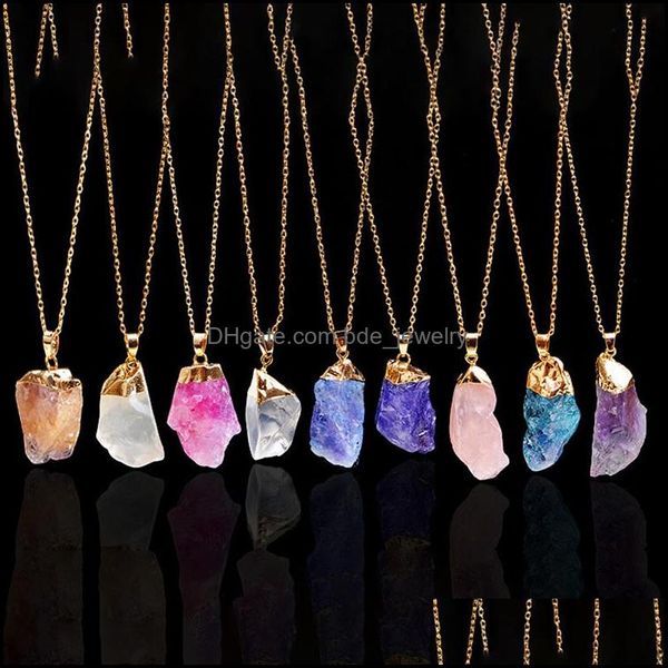 pendant necklaces crystal quartz healing point chakra bead natural gemstone necklace original women men jewelry plated gol bdejewelry dhkna, Silver
pendant necklaces crystal quartz healing point chakra bead natural gemstone necklace original women men jewelry plated gol bdejewelry dhkna, Silver