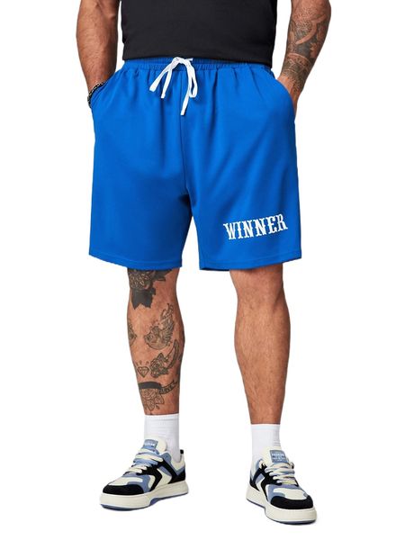 extended sizes men letter graphic drawstring waist slant pocket shorts j2dm#, White;black
extended sizes men letter graphic drawstring waist slant pocket shorts j2dm#, White;black