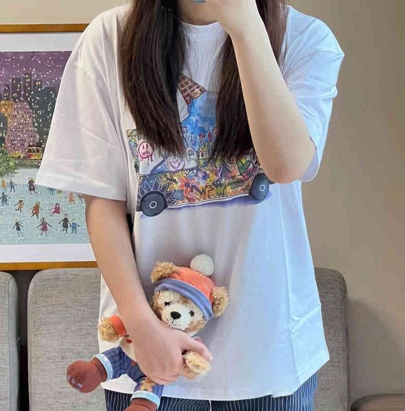 drew meichao house color ice cream car smiling face print loose men's and women's round neck short sleeve t-shirt, White;black
drew meichao house color ice cream car smiling face print loose men's and women's round neck short sleeve t-shirt, White;black