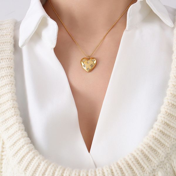 necklace designer design texture peach heart full diamond sweater chain long heart-shaped, Silver
necklace designer design texture peach heart full diamond sweater chain long heart-shaped, Silver