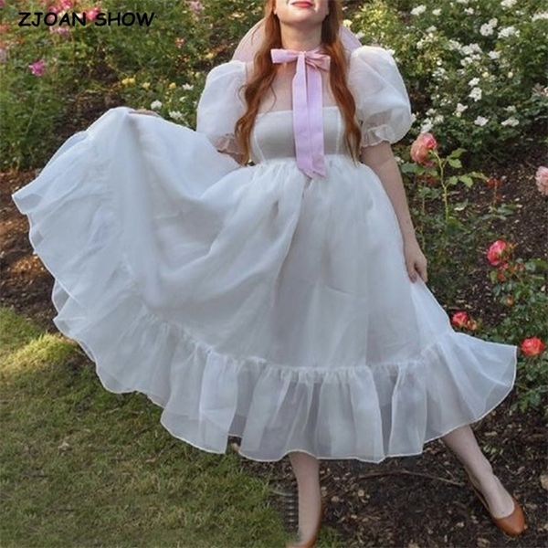 2022 summer plain white color tie dye organza ball gown dress puff sleeve retro women swing midi dresses fairy cake vestidos 220511, Black;gray
2022 summer plain white color tie dye organza ball gown dress puff sleeve retro women swing midi dresses fairy cake vestidos 220511, Black;gray