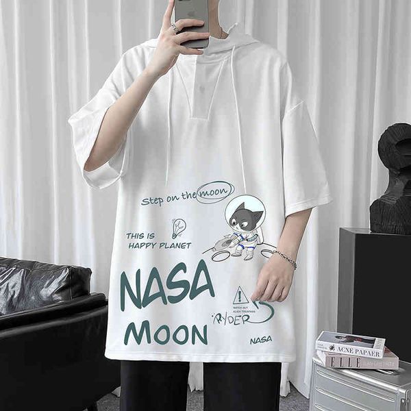 ld54187-p45 nasa co branded same hooded short sleeve t-shirt men's large fat five point medium, White;black
ld54187-p45 nasa co branded same hooded short sleeve t-shirt men's large fat five point medium, White;black