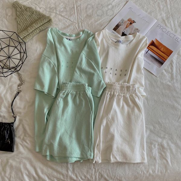 two piece dress designer round neck short sleeve t-shirt set women's summer 2022 korean loose wide leg shorts leisure sports two-piece, White
two piece dress designer round neck short sleeve t-shirt set women's summer 2022 korean loose wide leg shorts leisure sports two-piece, White