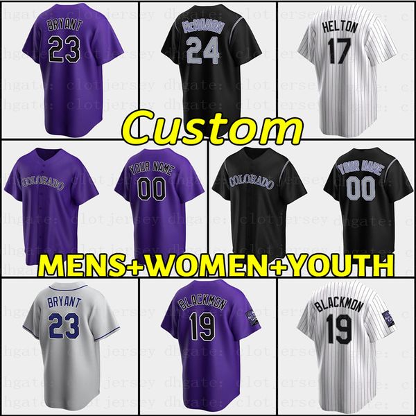23 kris bryant jersey colorado 19 charlie blackmon rockies baseball jerseys 12 jose iglesias 48 alex colome men c.j. cron elias diaz dom nun, Blue;black
23 kris bryant jersey colorado 19 charlie blackmon rockies baseball jerseys 12 jose iglesias 48 alex colome men c.j. cron elias diaz dom nun, Blue;black