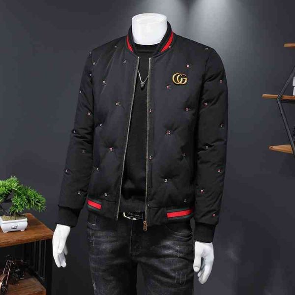 fashion new men's down jacket luxury brand designer wholesale trend winter stand collar, Black
fashion new men's down jacket luxury brand designer wholesale trend winter stand collar, Black