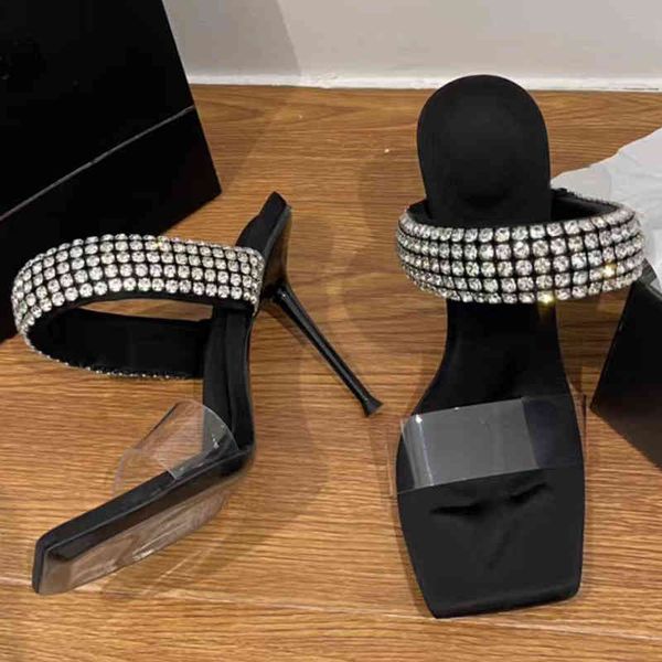 slippers heel sandals summer king square head high heels women's shoes thin heel slotted pvc transparent, Black
slippers heel sandals summer king square head high heels women's shoes thin heel slotted pvc transparent, Black