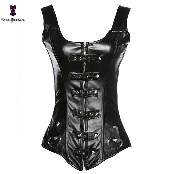 shoulder straps front zipper women s slimming body shapewear punk bustier faux leather boned corset size s 6xl 918 220524
shoulder straps front zipper women s slimming body shapewear punk bustier faux leather boned corset size s 6xl 918 220524