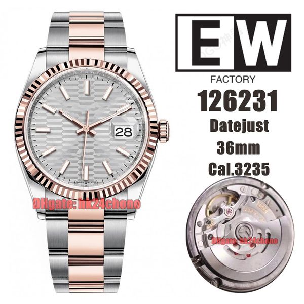 ewf watches 126231 date 36mm 904l ss cal.3235 automatic mens watch silver fluted dial rose gold two tone stainless steel bracelet ladies wri, Slivery;brown
ewf watches 126231 date 36mm 904l ss cal.3235 automatic mens watch silver fluted dial rose gold two tone stainless steel bracelet ladies wri, Slivery;brown